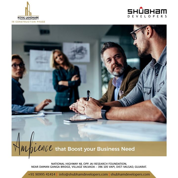 Ambience that your #Business needs and get boosted!

#RoyalLandmark #Commercial #ShubhamDevelopers #RealEstate #Gujarat #India