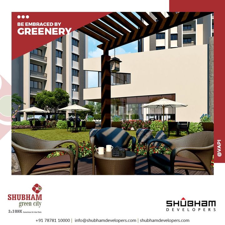 Spend a great time snuggled in the perfect harmony of nature at Shubham Green City.

#ShubhamGreenCity #Greencity #ShubhamDevelopers #RealEstate #Gujarat #India #Vapi #2BHK #3BHK
