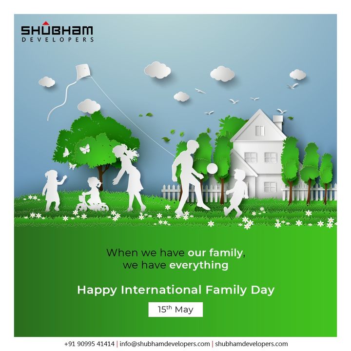 Shubham Developers,  InternationalDayofFamilies, InternationalDayofFamilies2020, ShubhamDevelopers, RealEstate, Gujarat, India