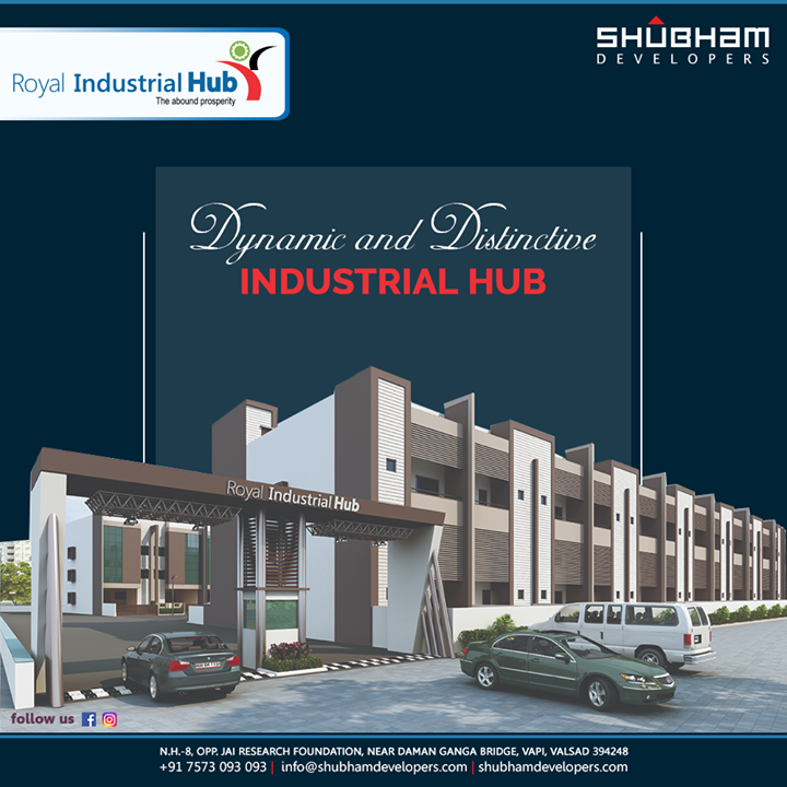 Royal Industrial Hub Spreads over an expansive area, is located at a rapidly flourishing location in GIDC Vapi. Being the Largest and well-known for industries, Vapi attracts traders from all over the entire country, making it Dynamic and Distinctive Destination. 

#RoyalIndustrialHub #ShubhamDevelopers #IndustrialHub #BusinessHub #Entrepreneurs #CorporateHub #Office #OfficeSpaces #Gujarat #India