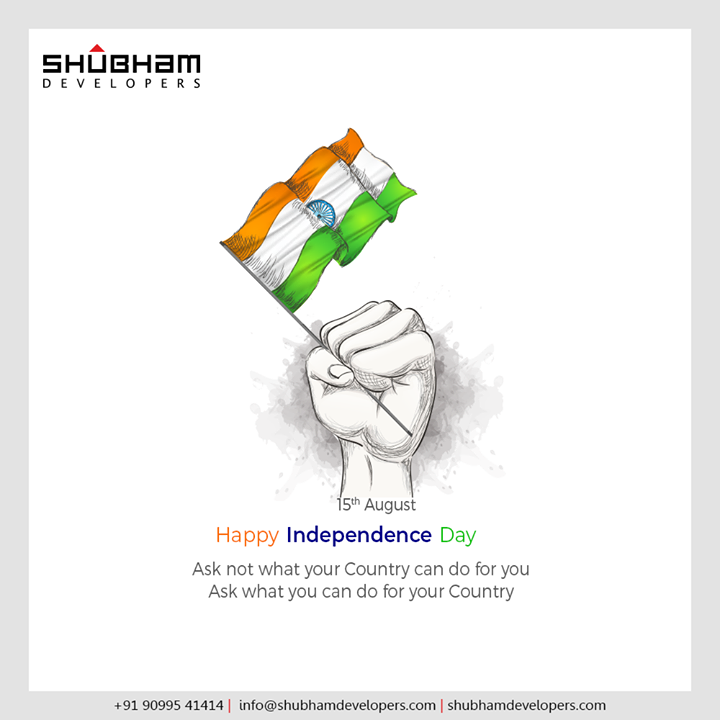 Shubham Developers,  IndependenceDay, JaiHind, IndependencedayIndia, HappyIndependenceDay, IndependenceDay2020, ProudtobeIndian, ShubhamDevelopers, RealEstate, Gujarat, India
