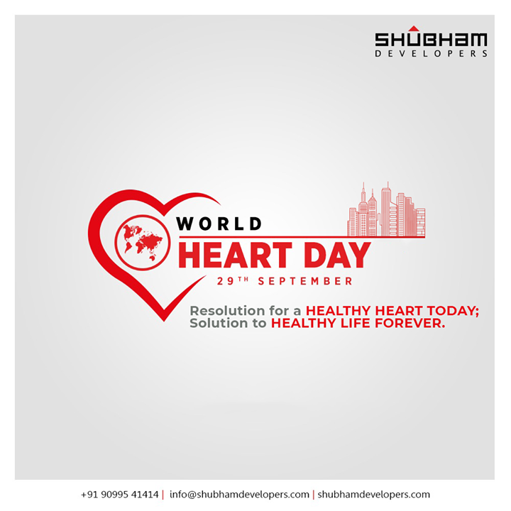 Resolution for a healthy heart today;Solution to healthy life forever.
 
#WorldHeartDay #HeartDay #HealthyHeart #WorldHeartDay2020 #ShubhamDevelopers #RealEstate #Gujarat #India
