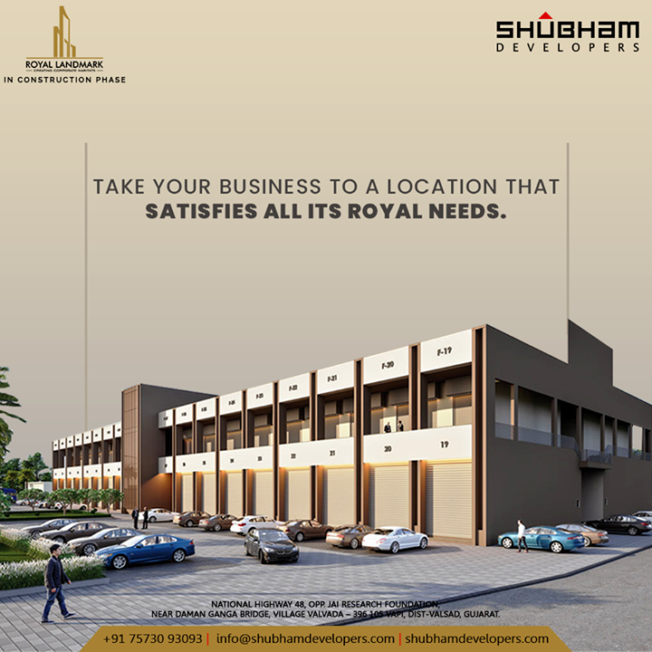 Take your business to a Location that satisfies all its Royal needs. The Royal Landmark is equipped with everything that your business needs for a Royal Growth.

#RoyalLandmark #Commercial #ShubhamDevelopers #RealEstate #Gujarat #India