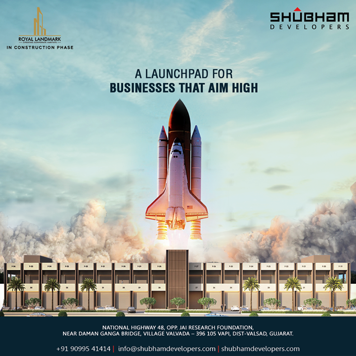Royal Landmark is a launchpad for businesses that aim high. Achieve your goals by moving to the most prominent location for your business in Vapi.

#RoyalLandmark #Commercial #ShubhamDevelopers #RealEstate #Gujarat #India