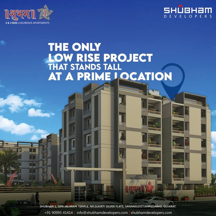 Looking for a residential project that is unique and one of its kind?

Shubham one is the only low rise project that stands tall at a prime location.

Get your space booked before it gets all sold out.

#ShubhamOne #ShubhamDevelopers #ResidentialProject #RealEstate #Gujarat #India