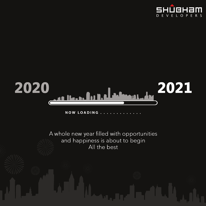 A whole new year filled with opportunities and happiness is about to begin 
All the best

#HappyNewYear #NewYear2021 #ByeBye2020 #NewYear #Celebration #Love #Happy #Cheers #Joy #Happiness #Commercial #ShubhamDevelopers #RealEstate #Gujarat #India