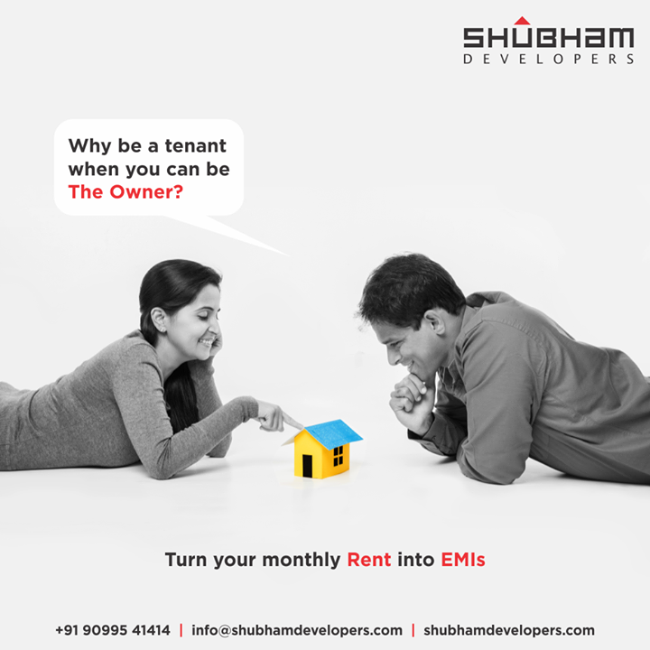 Why be a tenant when you can be the owner?
Turn your monthly rent into EMIs.
Buy a property at Shubham and pay your future self instead of paying to your landlord.

#ComingSoon #ShubhamDevelopers #RealEstate #Gujarat #India