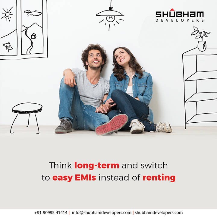The rent you pay now can be your EMIs for your own home. Think long-term and switch to easy EMIs instead of renting. 

Buy a property at Shubham and pay your future self instead of paying to your landlord.

#ShubhamDevelopers #RealEstate #Gujarat #India