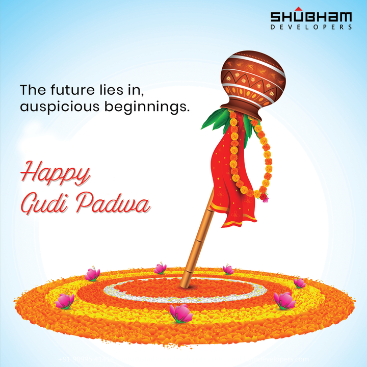 The future lies in, auspicious beginnings.

#FestiveWishes #IndianFestival #HappyGudiPadwa #NewYear #ShubhamDevelopers #RealEstate #Gujarat #India