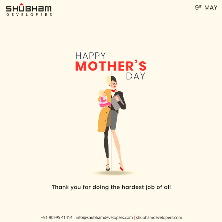 Thank you for doing the hardest job of all

#HappyMothersDay #MothersDay #MothersDay2021 #Motherhood #ShubhamDevelopers #RealEstate #Gujarat #India