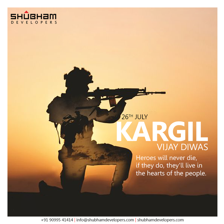 Heroes will never die, if they do, they'll live in the hearts of people.

#KargilVijayDiwas2021 #KargilVijayDiwas #Kargil #Indian #IndianArmy #Salute #RealHero #KargilWar #ShubhamDevelopers #Gujarat #India #realestate #realtor #home #property #investment #dreamhome #luxury #explore #bhfyp