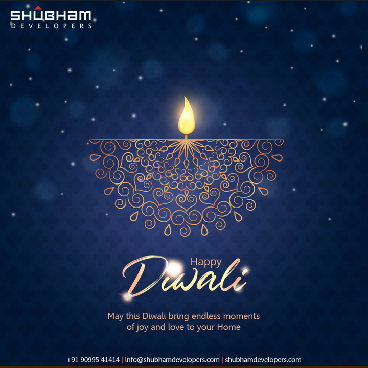 May this Diwali bring endless moments of joy and love to your Home.

#HappyDiwali #HappyDiwali2021 #Diwali #FestivalOfLights #FestiveWishes #IndianFestivals #Diwali2021 #ShubhamDevelopers #Gujarat #India #Realestate
