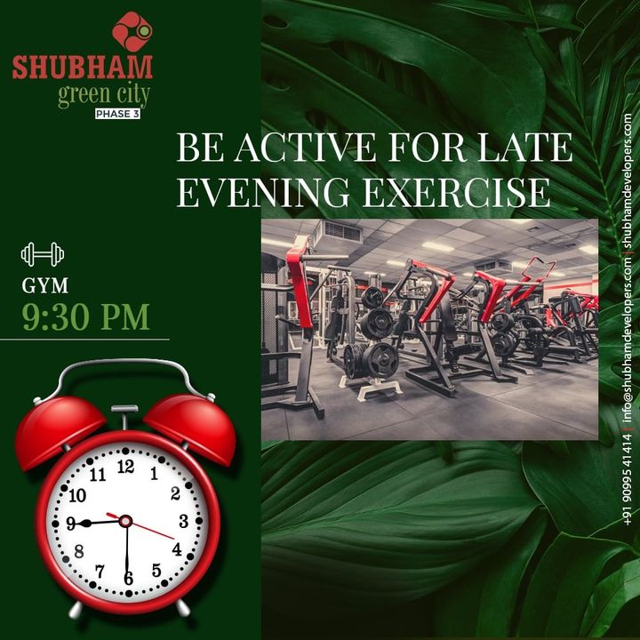 Beautiful body has beautiful mind. Even if you've come home late from work, you still need to stay active for a healthy life.  

#ShubhamDevelopers #shubhamgreencity #Vapi #Happyliving #Healthyliving #Familytime #Happiness #Dreamhome #home #House #Luxury #Realestate #Property #Interior #Gujarat #India