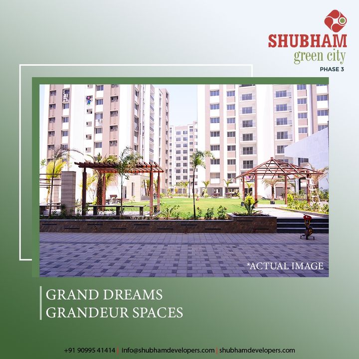 Your grand dreams deserve the goodness of grandeur spaces. With Shubham Green City, stay assured of satisfying your dream desires as soon as you enter the parameters.

2 & 3 BHK Luxurious Apartments at Vapi.

#ShubhamGreencity #ShubhamDevelopers #Vapi #Happyliving #Healthyliving #Familytime #Happiness #Dreamhome #home #House #Luxury #Realestate #Property #Interior #Gujarat #India