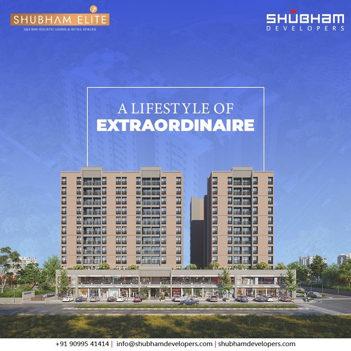 Embrace extraordinaire with spaces that evoke a sense of eliteness inside of you. Shubham Elite is an ideal place to grow old with your loved ones and see your life taking the right turn.

2 & 3 BHK Holistic Living & Retail Spaces at Sanand.

#ShubhamElite #ShubhamDevelopers #RERAApproved #Location #Sanand #Ahmedabad #RealEstate #Gujarat #India #Reels #Realtor #Home #Property #Investment #Dreamhome #luxury #Explore