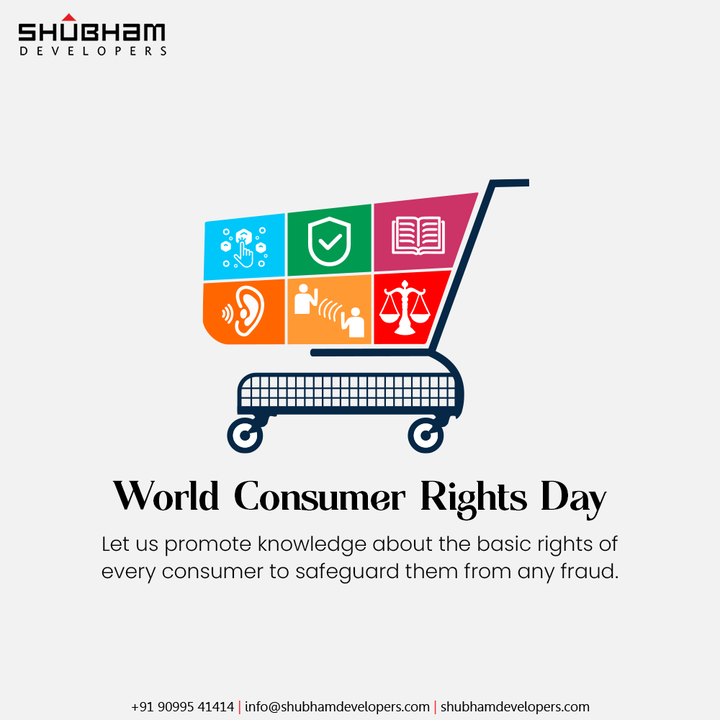 Let us promote knowledge about the basic rights of every consumer to safeguard them from any fraud.

#WorldConsumerRightsDay #ConsumerRightsDay #ConsumerRights #WorldConsumerRightsDay2022 #ShubhamDevelopers #Gujarat #India #Realestate