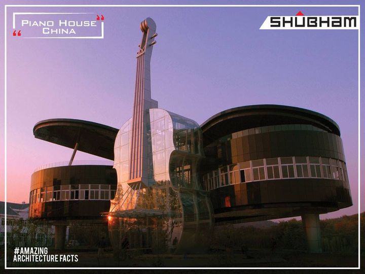 We thought we've seen it all - from marvellous architectures to outstanding buildings - but we just stumbled upon one of the most bizarre, yet elegant dwellings - a house shaped like a giant glittering grand piano and a violin. Built in 2007, Piano House is built on a true 50:1 scale, making it the largest to instruments in the world. 
 
Now this is truly, well, captivating! Isn't it?