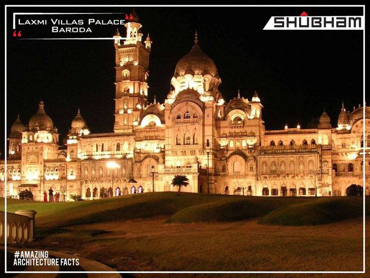A Premium heritage hotel Laxmi Vila Palace is one of the famous monuments in Vadodara that is of high on tourist value. Built across 700 acres it houses a number of buildings, particularly the Moti Baug Palace and the Maharaja Fateh Singh Museum building. 

The most impressive Raj-era palace in Gujarat, its elaborate interiors boast well-maintained mosaics, chandeliers and artworks. It’s set in expansive park like grounds, which include a golf course also.