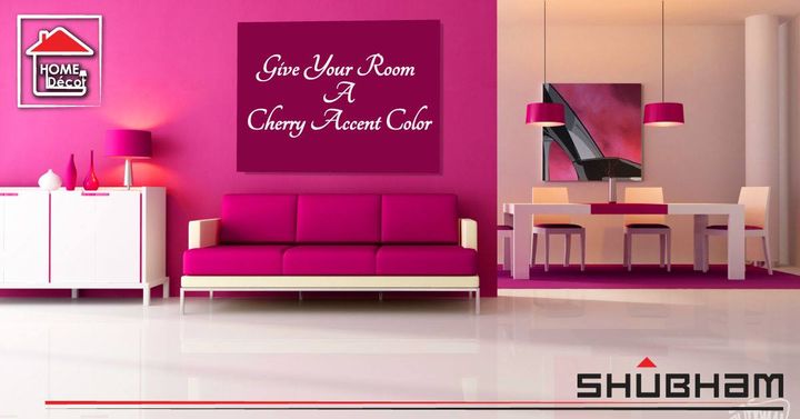 Quirky is the new in! Be out of the ordinary in decorating your house with bright colors like cherry shade and make your house look more attractive and dynamic. Use bright color curtains, lamps, bed covers or paint cherry color on that accent wall.