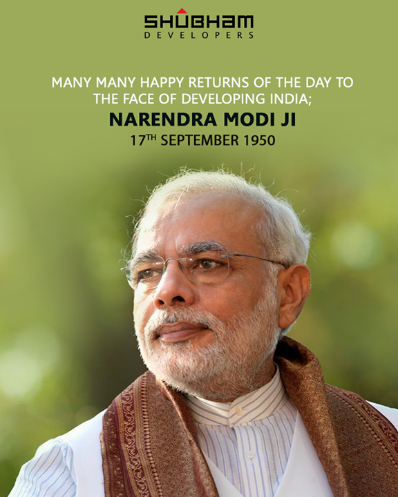 Warm wishes to our beloved Prime Minister Narendra Modi Ji.

#HappyBdayPMModi #HappyBirthDayPM #NarendraModi #NAMO #ShubhamDevelopers #RealEstate