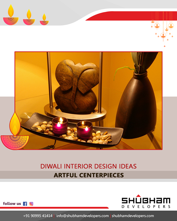 Imbibe the ethnic feel in your foyer area by placing a magnificent statue of lord Ganesha or an impressive decorative lantern hanging in the middle of foyer to welcome your guests.

#InteriorTips #DiwaliTips #ShubhamDevelopers #Spaces #RealEstate #Gujarat #India