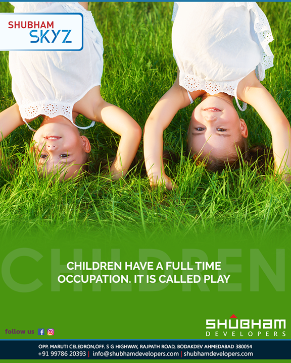 Shubham Developers brings to you #ShubhamSkyz located in the soothing arms of nature with landscaped garden and children play area where your kids can be occupied in playing from their early days to the twilight years.

#PicturesqueView #ExperienceExtravagance #Luxury #LuxuriousFlats #ShubhamDevelopers #RealEstate #Bodakdev #Ahmedabad