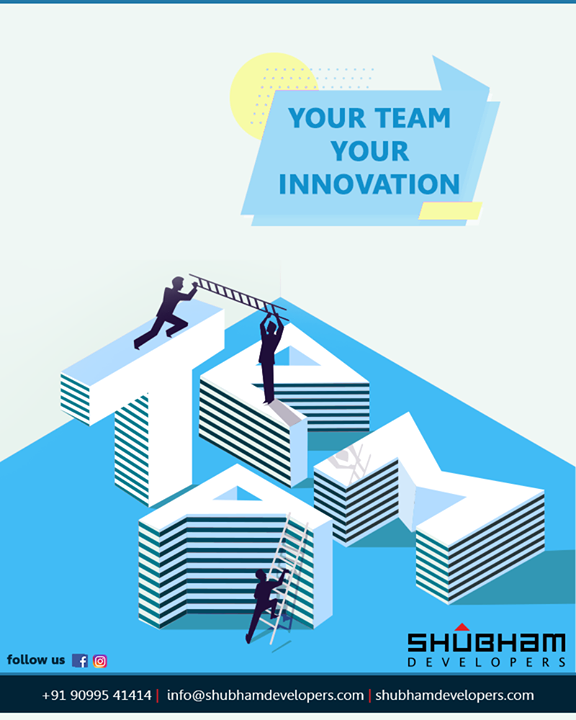 Team-work always ignites and accelerates innovation.
Your team, your innovation!

#TeamWork #Innovation #ShubhamDevelopers #IndustrialHub #BusinessHub #Entrepreneurs #CorporateHub #Office #OfficeSpaces #Gujarat #India