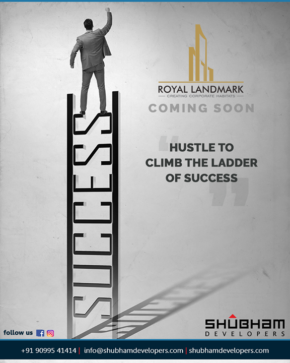 Gear up to hustle and climb the ladder of success at the enterprising business hub  #RoyalLandmark.

#ComingSoon #ProjectAlert #RoyalBusinessHub #CreatingCorporateHabitats #ShubhamDevelopers #IndustrialHub #BusinessHub #Entrepreneurs #CorporateHub #Office #OfficeSpaces #Gujarat #India