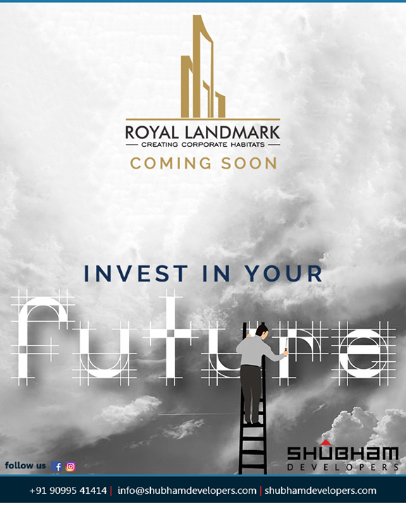 Invest in your future and experience a silver lining for success.

#ComingSoon #ProjectAlert #RoyalBusinessHub #CreatingCorporateHabitats #ShubhamDevelopers #IndustrialHub #BusinessHub #Entrepreneurs #CorporateHub #Office #OfficeSpaces #Gujarat #India