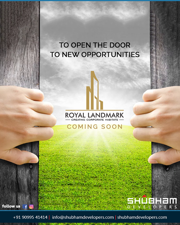The one-of-its-kind #IndustrialHub; #RoyalLandmark is coming soon to open the door to new opportunities and success.

#ComingSoon #ProjectAlert #RoyalBusinessHub #CreatingCorporateHabitats #ShubhamDevelopers #BusinessHub #Entrepreneurs #CorporateHub #Office #OfficeSpaces #Gujarat #India