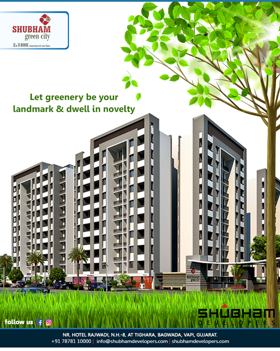 Let greenery be your landmark & dwell in novelty!

Lead a lifestyle that lives up-to your wishes at the green and serene #ShubhamGreenCity.

#GreenCity #2BHK #3BHK #Vapi #Gujarat #ShubhamDevelopers #RealEstate #ClubHouse