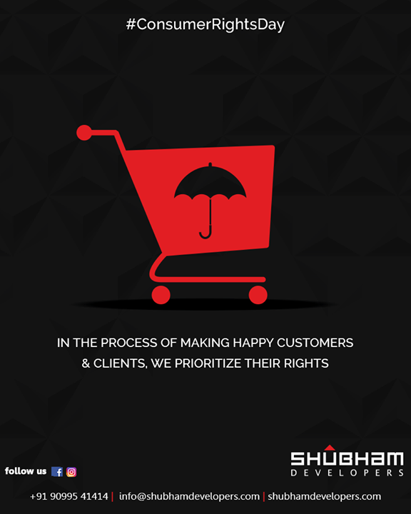 In the process of making happy customers & clients, we prioritize their rights.

#ConsumerRightsDay #WorldConsumerRightsDay #KnowYourRights #StayAware #SpreadAwareness #AdvancedTradePark #ShubhamDevelopers #IndustrialHub #BusinessHub #CorporateHub #OfficeSpaces #Gujarat #India