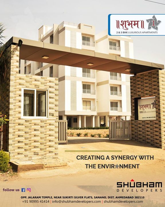 Taking the shape of the green, #Shubham1 is like a green dream come true! The contemporarily designed residential project; #ShubhamOne creates a synergy with the environment.

#SolemnlyDesigned #ShubhamOne #ShubhamDevelopers #Abodes #Spaces #LavishLife #Luxury #Sanand #Mehsana #Gujarat #India