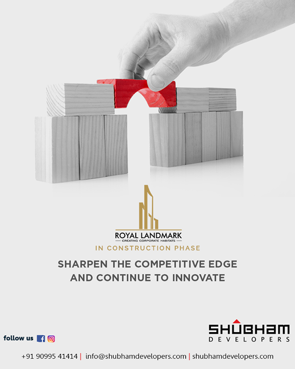 Spark your unique ideas, execute on breakthrough concepts, shake up the status quo, sharpen the competitive edge & continue to innovate at #RoyalLandmark.

#ShubhamDevelopers #EnthrallingLandmark #RealEstate #Commercial #Gujarat #India