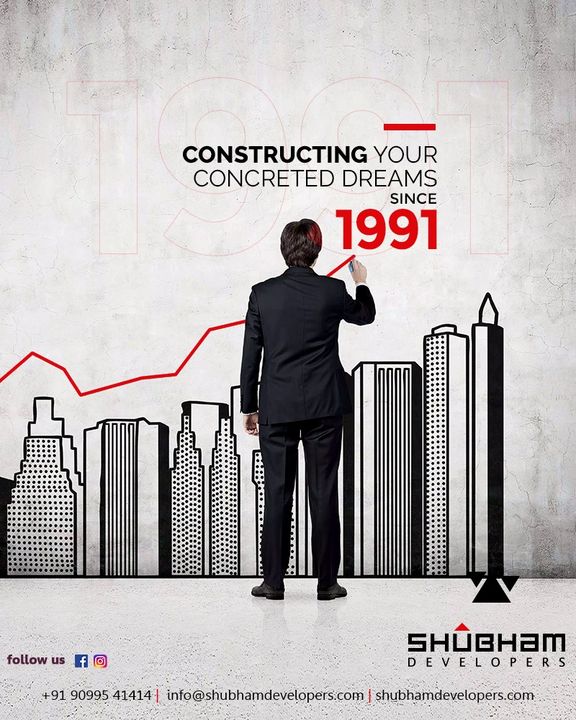 Constructing your concreted dreams into reality, we are ceaselessly bringing dynamic innovation in the real estate sector since 1991.

#ShubhamDevelopers #RealEstate #Gujarat #India #2BHK #3BHK #Vapi #RealEstateExperts