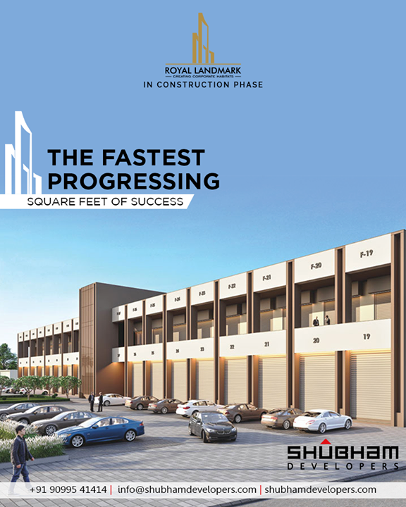 Pull off your socks and buckle up your shoes to rise and shine at the fastest progressing square feet of success; #RoyalLandmark.

#TOTD #ShubhamDevelopers #RealEstate #Gujarat #India #ComingSoon #Commercial #EntrepreneurialLandmark #RoyalLandmark