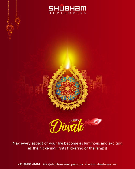 May every aspect of your life become as luminous and exciting as the flickering lights flickering of the lamps!

#HappyDiwali #IndianFestivals #Celebration #Diwali #Diwali2019 #FestivalOfLight #FestivalOfJoy #ShubhamDevelopers #RealEstate #Gujarat #India