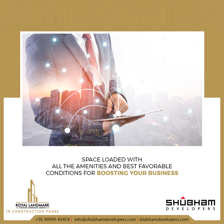 Space loaded with all the amenities and best favorable conditions for boosting your business

#RoyalLandmark #Commercial #ShubhamDevelopers #RealEstate #Gujarat #India #ComingSoon