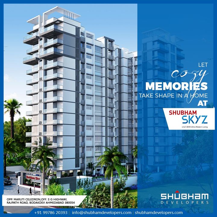 Enjoy the perks of a high life at Shubham Skyz.

#ShubhamSkyz #PicturesqueView #ExperienceExtravagance #Luxury #HappyHomes #Family #HappyFamily #HomeWithNature #HappyNature #NatureSpecial #Bodakdev #ShubhamDevelopers #RealEstate #Gujarat #India