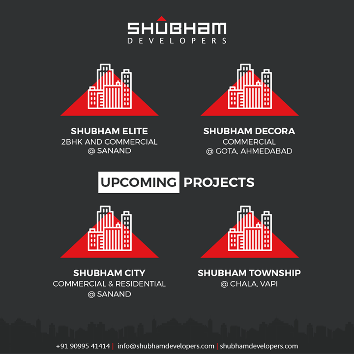 Our Upcomimg projects

#ShubhamDevelopers #RealEstate #Gujarat #India