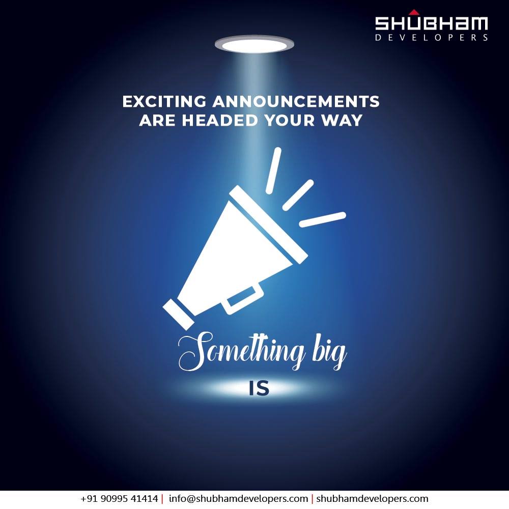 Attention! Attention! Attention!
Something big is headed your way. Be prepared. 

#ComingSoon #ShubhamDevelopers #RealEstate #Gujarat #India