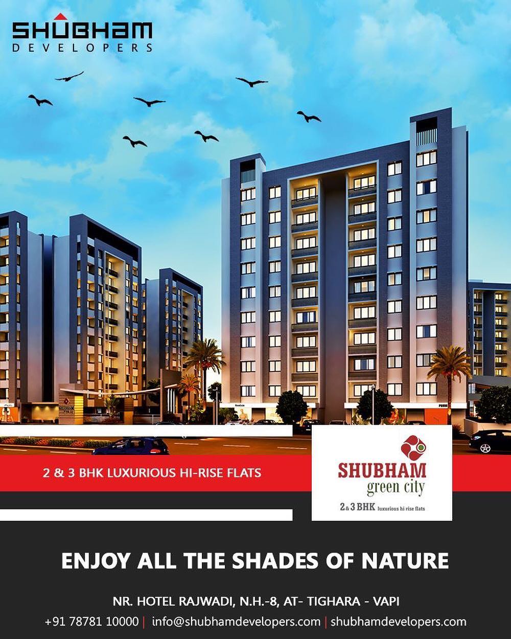 A lifestyle in the heart of the city!

#ShubhamGreenCity #2BHK #3BHK #Ahmedabad #Gujarat #ShubhamDevelopers #RealEstate