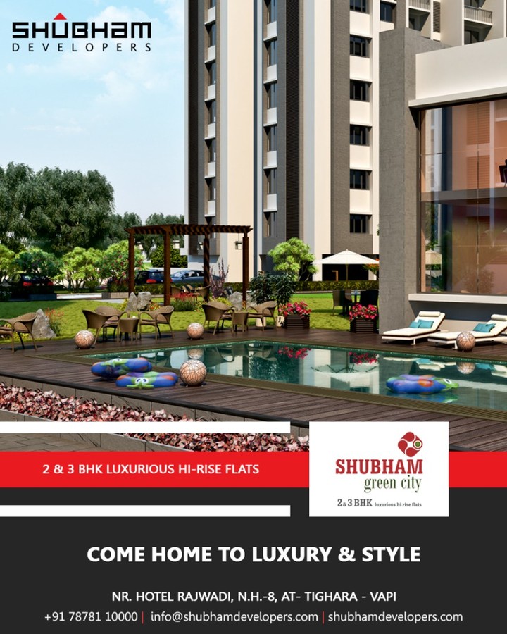 Embrace a luxury lifestyle at its most authentic.

#ShubhamGreenCity #2BHK #3BHK #Vapi #Gujarat #ShubhamDevelopers #RealEstate