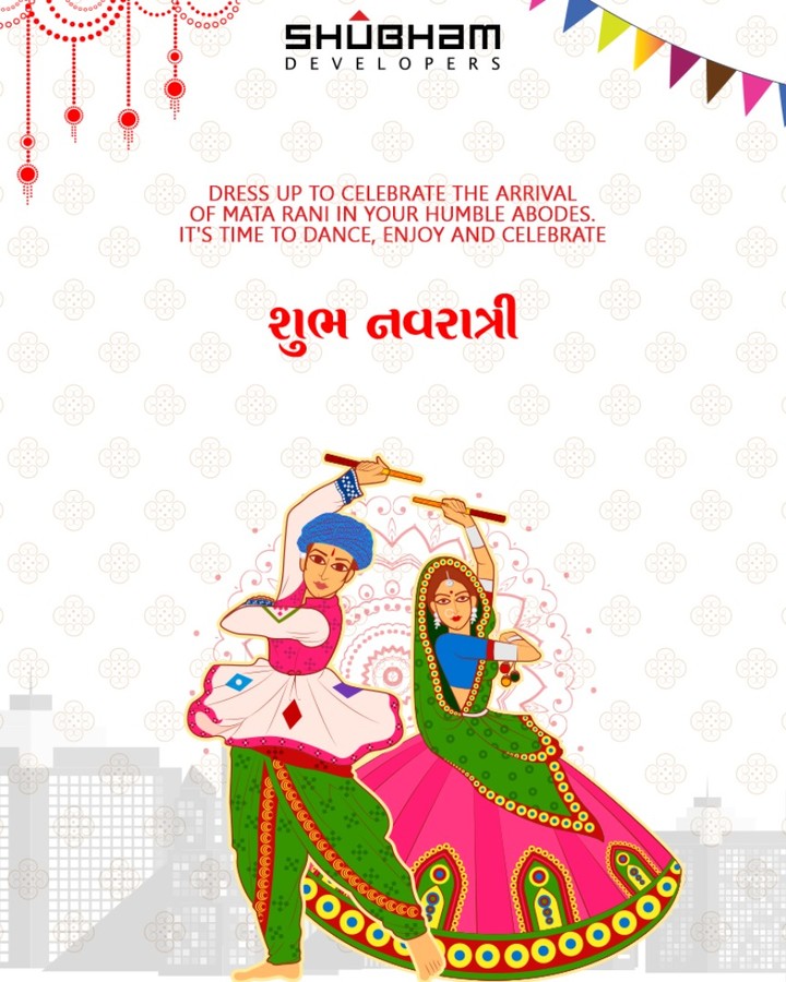 Celebrate the arrival of the arrival of the goddesses in your humble abodes!

#HappyNavratri #Navratri #Navratri2018 #IndianFestivals #Dandiya #Garba #ShubhamDevelopers #RealEstate