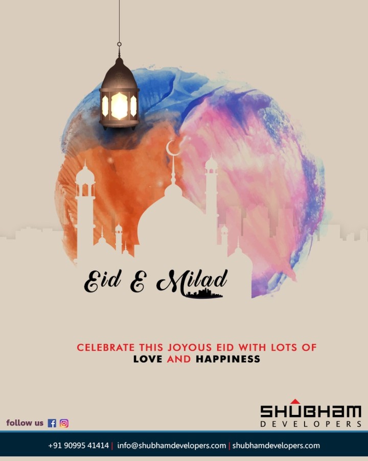 Celebrate this joyous Eid with lots of Love and happiness

#EideMilad #EidMubarak #ShubhamDevelopers #RealEstate #Gujarat