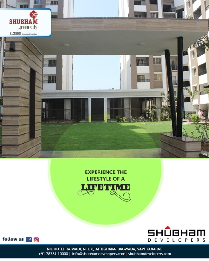 Located in the perfect backdrop of green space & natural bliss, #ShubhamGreenCity facilitates to cater to your personal sense of style.

Book your space to experience the lifestyle of a lifetime.

#2BHK #3BHK #Vapi #Gujarat #ShubhamDevelopers #RealEstate