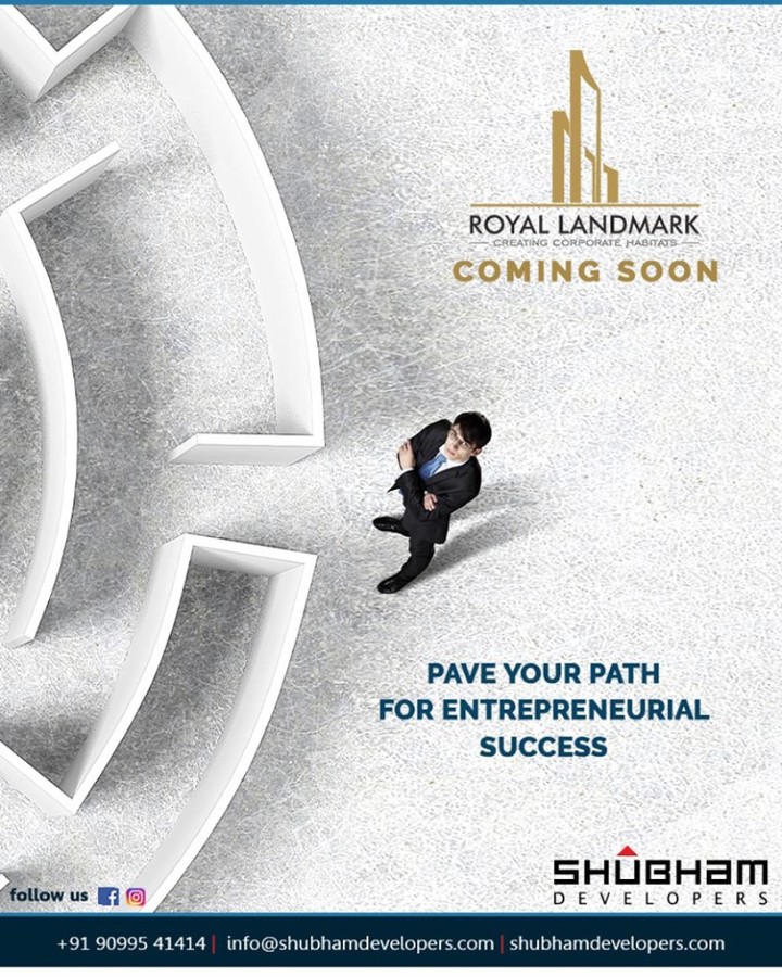 Gear up to pave your path for entrepreneurial success & craft your own successful tales at #RoyalLandmark.

#ComingSoon #ProjectAlert #RoyalBusinessHub #CreatingCorporateHabitats #ShubhamDevelopers #IndustrialHub #BusinessHub #Entrepreneurs #CorporateHub #Office #OfficeSpaces #Gujarat #India