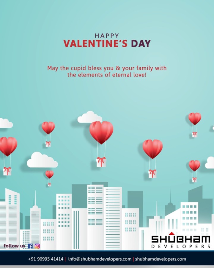 May the cupid bless you & your family with the elements of eternal love, Happy Valentines Day!

#ShubhamDevelopers #Gujarat #India #Valentines2019 #ValentinesDay #Valentines #DayOfLove #ValentinesDay2019