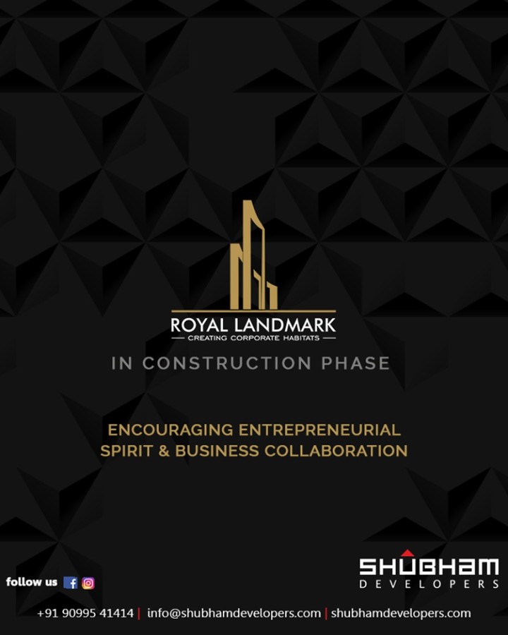The innovative industrial hub; #RoyalLandmark offers business premises with a unique environment that will encourage the entrepreneurial spirit & business collaboration.

#ComingSoon #ProjectAlert #RoyalBusinessHub #CreatingCorporateHabitats #ShubhamDevelopers #BusinessHub #Entrepreneurs #CorporateHub #Office #OfficeSpaces #Gujarat #India