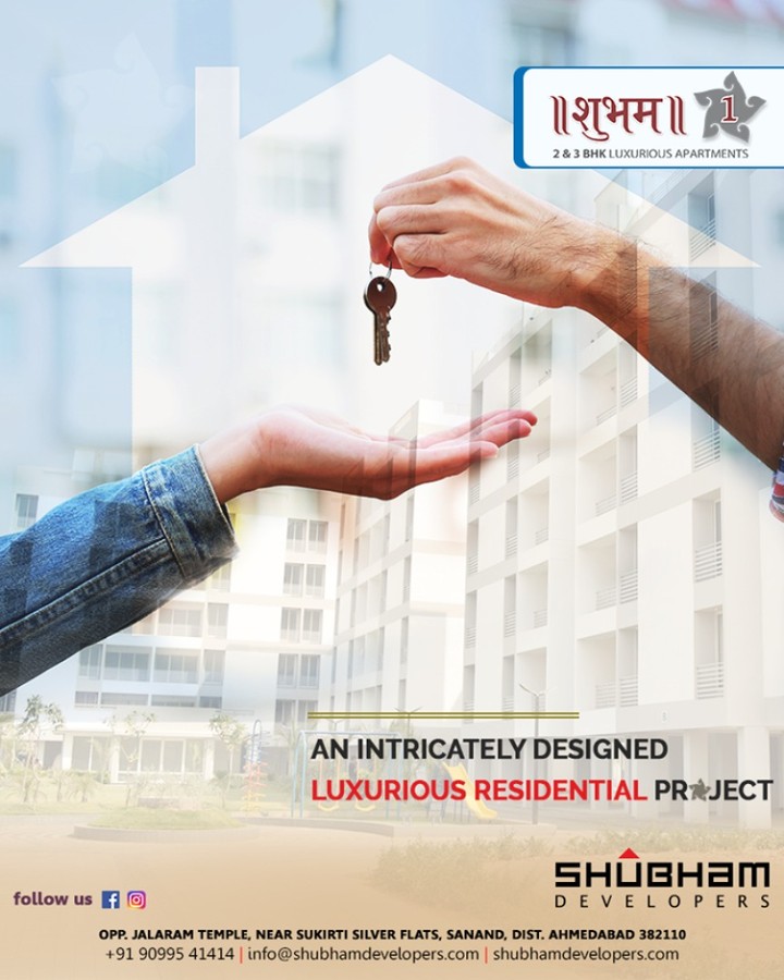 Imagine leading a lifestyle where affordability and luxury go hand in hand! And then let your imagination come to life at the intricately designed luxurious residential project; #Shubham1.

#ShubhamOne #SolemnlyDesigned #ShubhamDevelopers #LavishLife #Luxury #Sanand #Mehsana #Gujarat #India
